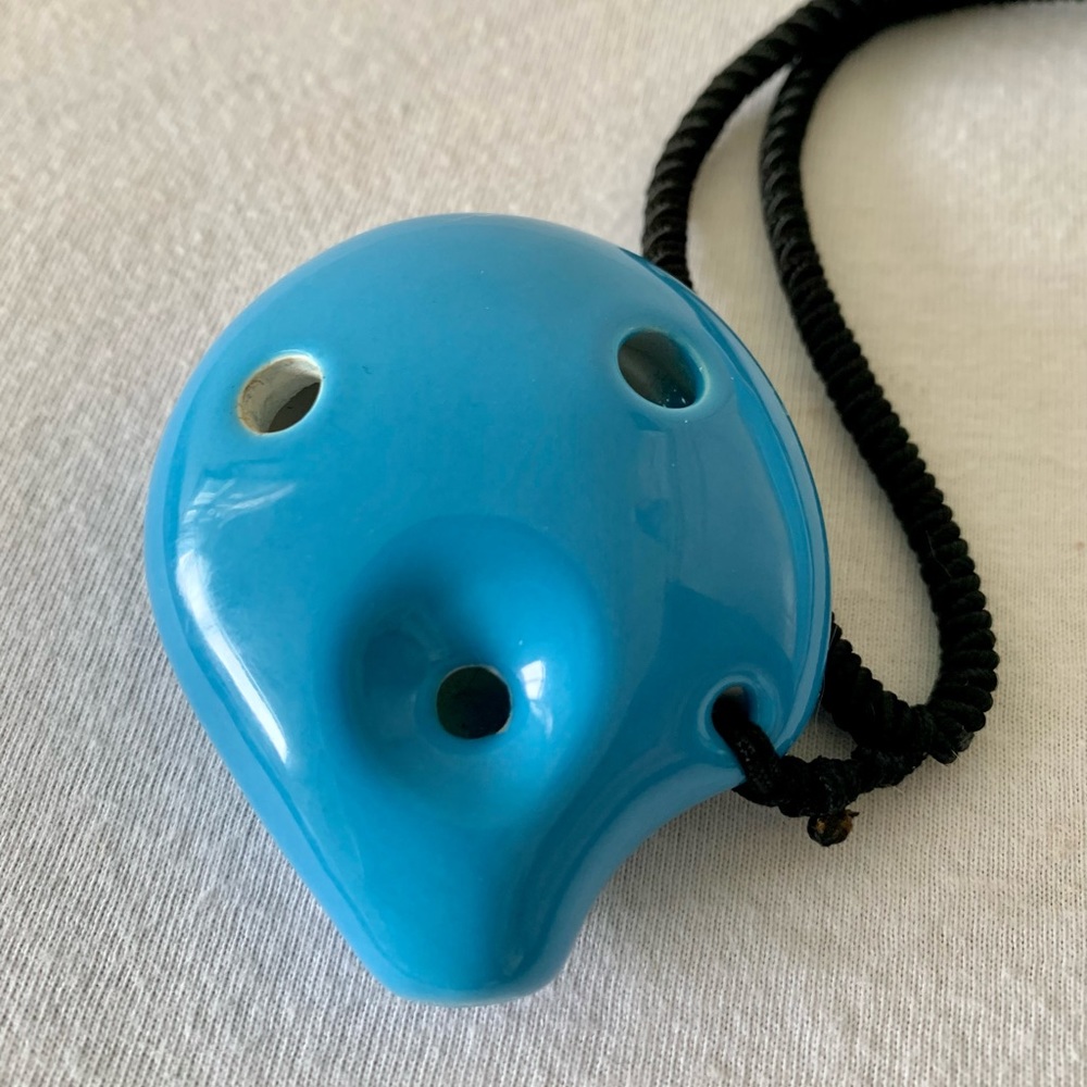 Seedpod Soprano C Sky Blue Wearable Ceramic Ocarina